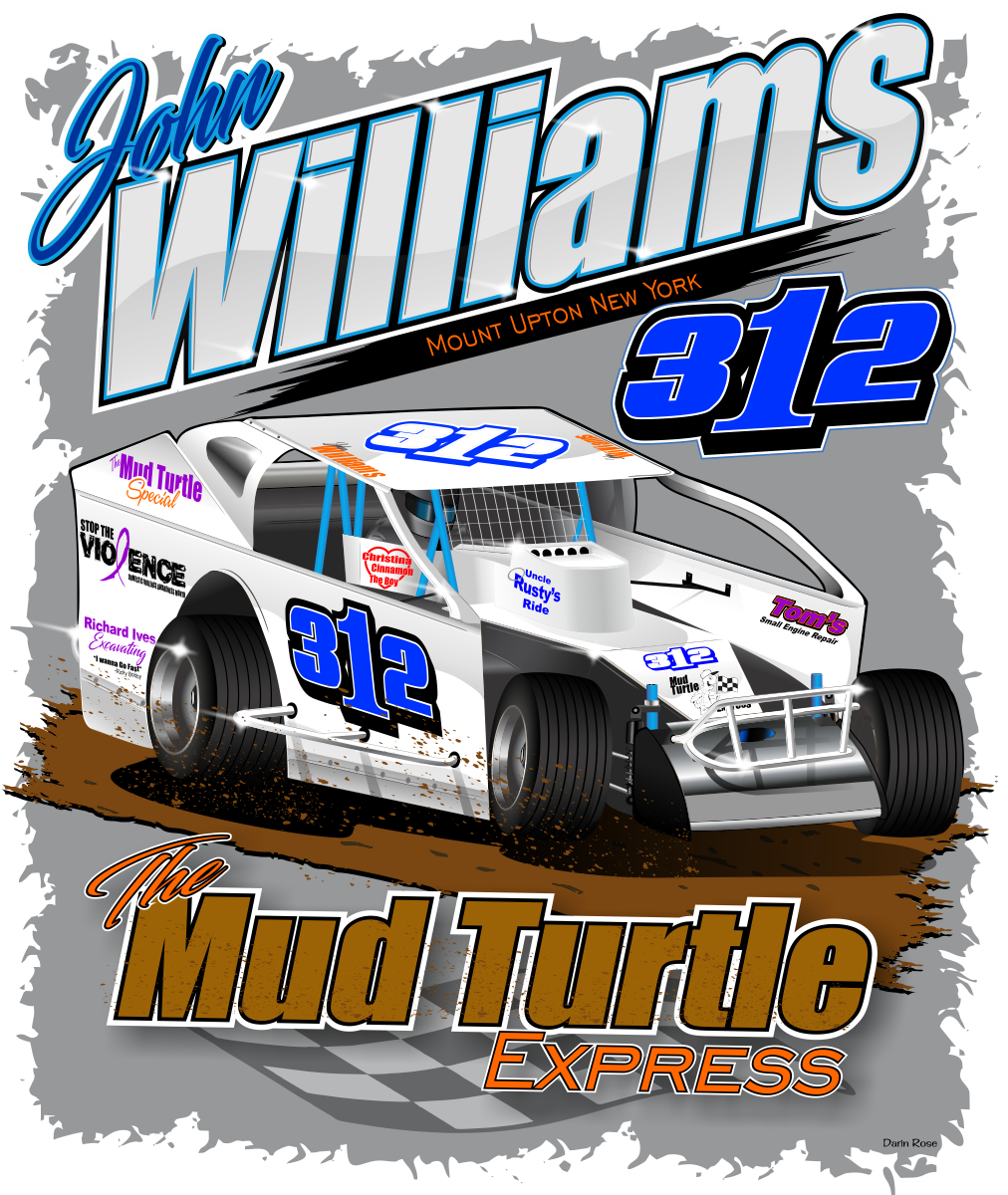 john williams racing illustration