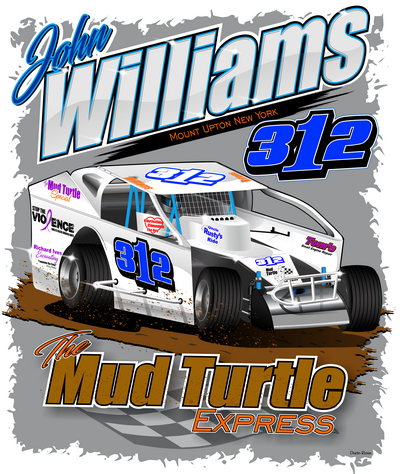 john williams race car illustration